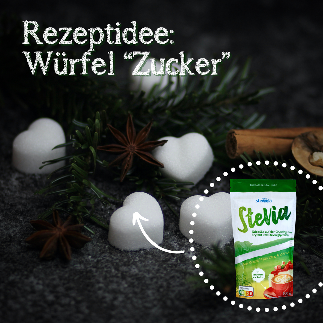 Rezeptidee: Würfel "Zucker"