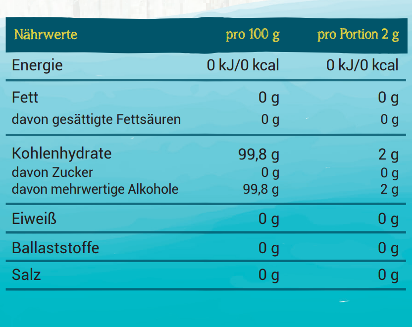Steviola® Erythrit weiß 500g